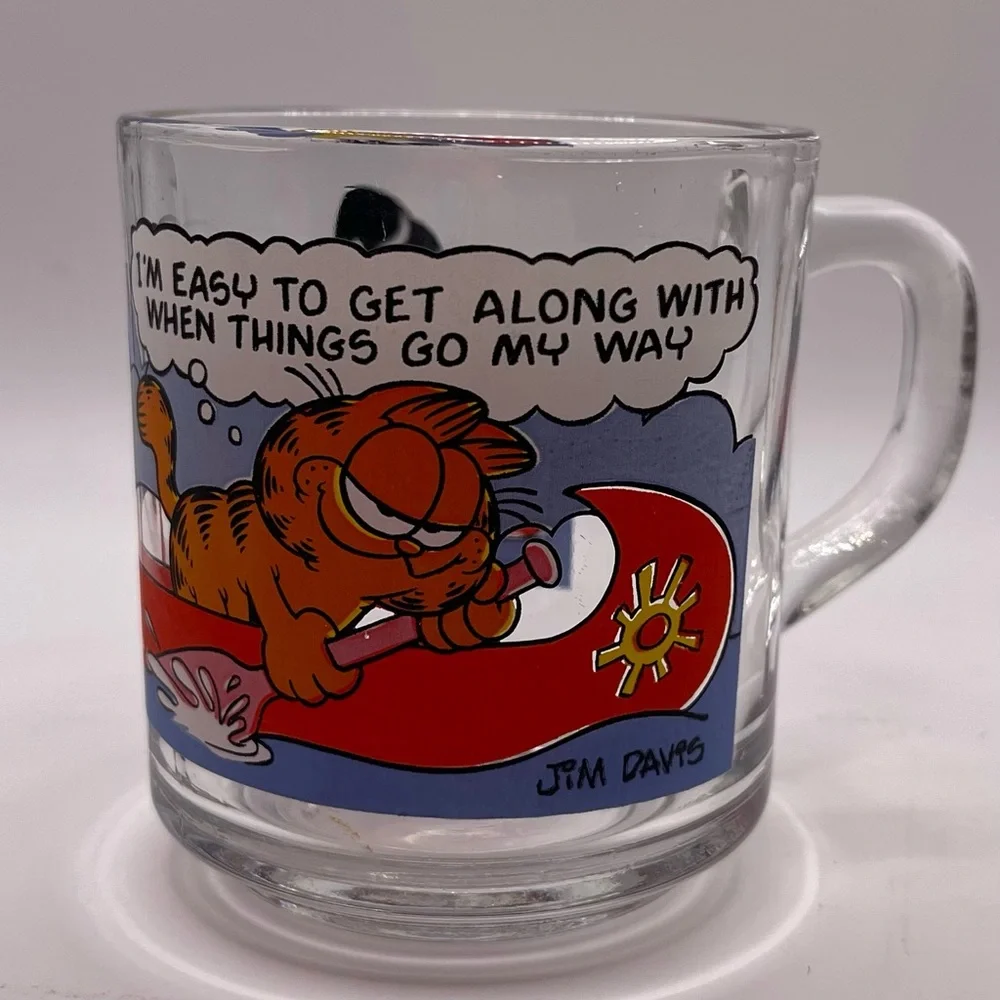 Garfield Odie McDonalds vintage coffee cup lot bundle 70’s 80’s Jim Davis Cups‎